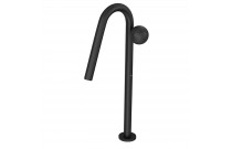 Torneira Mesa Touchless Bivolt Com Textura Bica Alta Para Lavatorio Deca Orbe Black Matte 1189.BL103.MT.T05