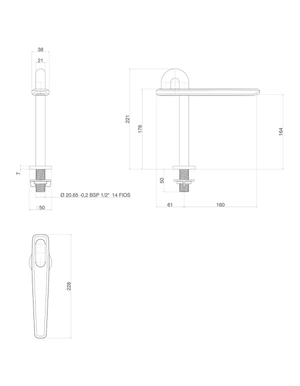 Bica Lavatorio Mesa Memphis Baixa Deca You Dark Antracite/Dynamic Lilac 1790.GF107.LV.MT