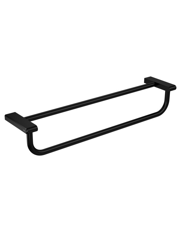 Porta Toalhas Duplo 600mm Quadrada Deca You Black ...