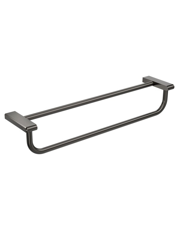Porta Toalhas Duplo 600mm Quadrada Deca You Dark A...
