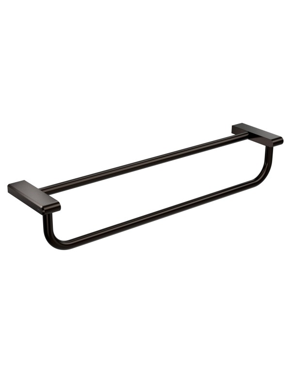 Porta Toalhas Duplo 60 cm Deca You Brown Matte 204...