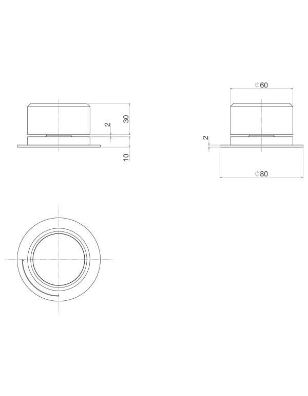 Acionamento Monocomando Mesa Redonda Deca You Brown Matte 4990.MR104.MT