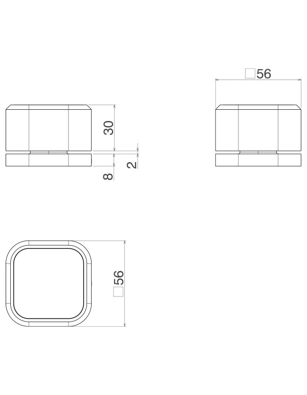 Acionamento Torneira Mesa Quadrada Deca You Dynamic White 4991.BR105.MT