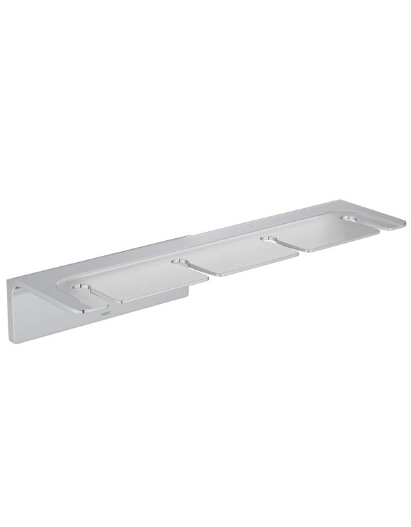 Porta Tacas de Parede para Area Gourmet com Hastes de Encaixe Suspenso e Fixacao Oculta Acabamento Cromado Brilhante Linha Nomos Deca 1000.C.PTC