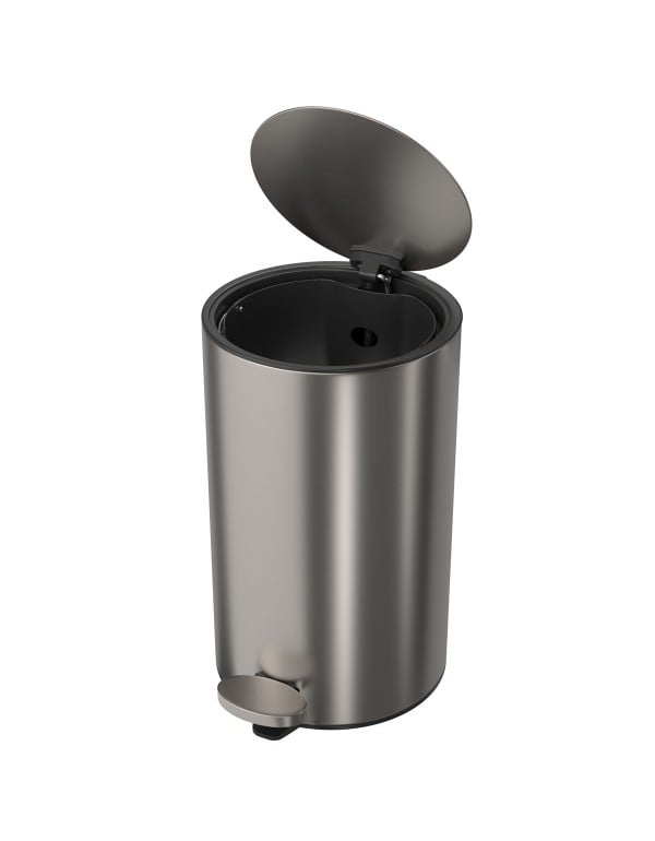 Lixeira Redonda com Pedal 8L Deca Inox 1005.RED.8.INX