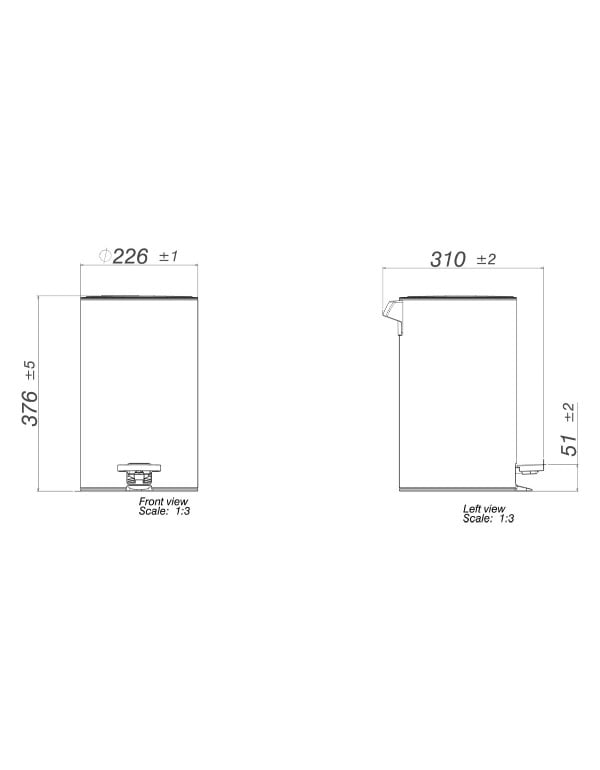 Lixeira Redonda com Pedal 8L Deca Inox 1005.RED.8.INX