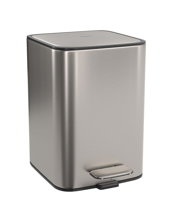 Lixeira Quadrada com Pedal 5L Deca Suprema Inox 10...