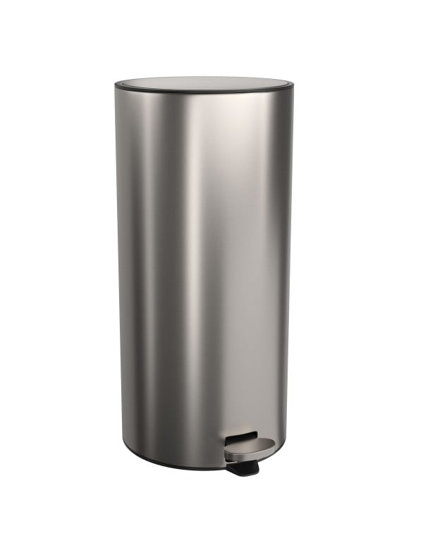 Lixeira Redonda com Pedal 30L Deca Suprema Inox 10...
