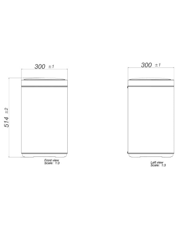 Lixeira com Sensor 20L Deca Inox 1007.QUA.20.INX