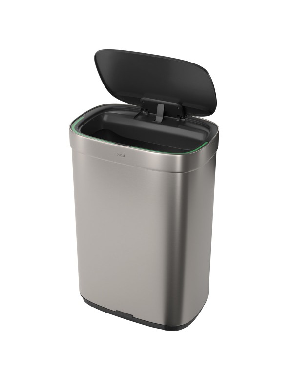 Lixeira Grande Automática Inteligente com Sensor de Aproximação Touchless em Aço Inox 50 Litros Linha Suprema Deca 1007.QUA.50.INX