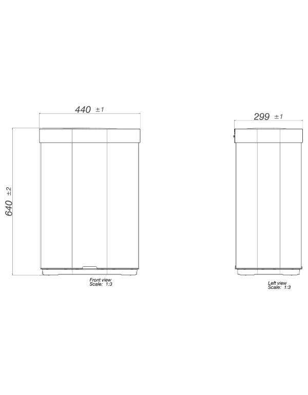 Lixeira Grande Automática Inteligente com Sensor de Aproximação Touchless em Aço Inox 50 Litros Linha Suprema Deca 1007.QUA.50.INX