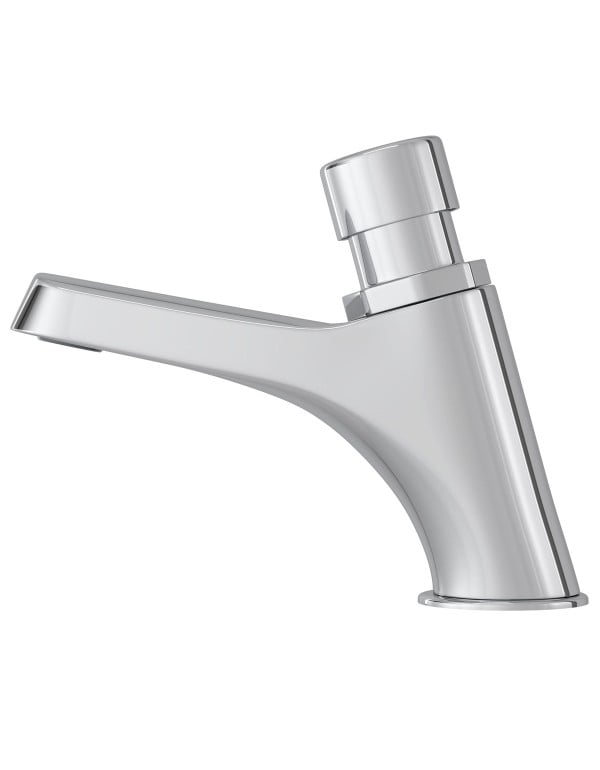 Torneira de Mesa para Lavatorio com Fechamento Automatico Temporizado Linha Decamatic Eco Acabamento Cromado Brilhante Deca 1173.C.N