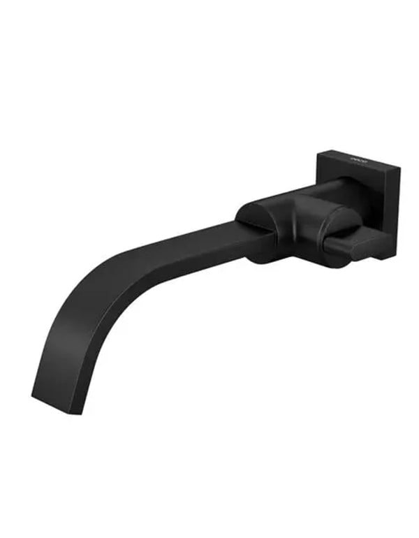 Torneira de Parede para Banheiro e Lavatorio Linha Deca Polo com Mecanismo 1/4 de Volta e Arejador Deca Comfort Acabamento D.Coat Black Matte Preto Fosco 1178.BL33.MT