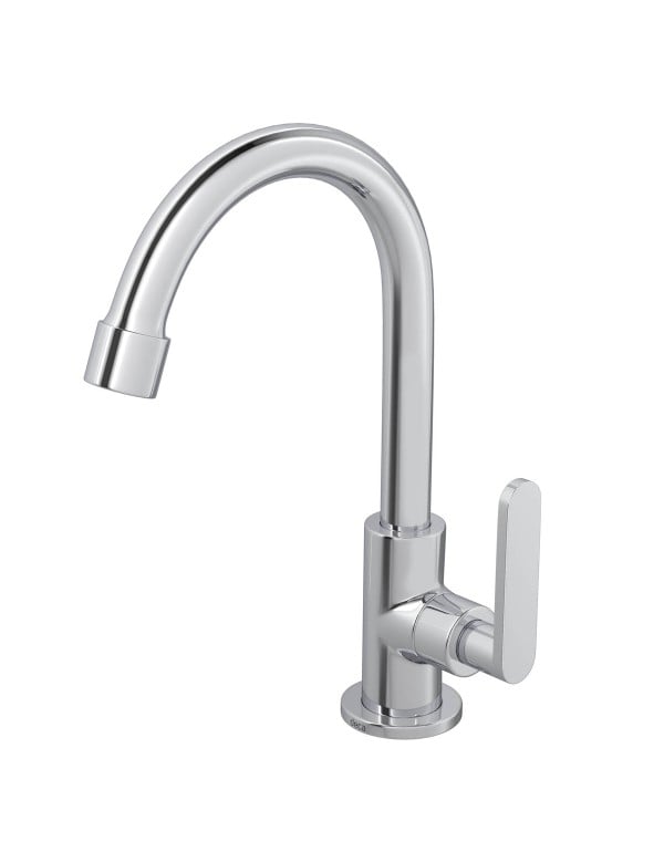 Torneira de Mesa para Lavatório com Bica Alta e Acionamento por Alavanca Acabamento Cromado Linha Flex Plus Deca 1198.C21