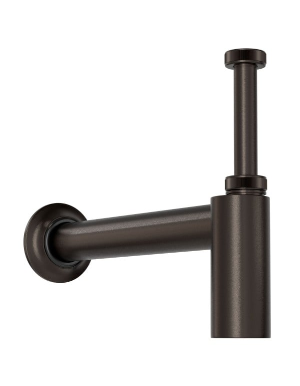 Sifao Rigido para Lavatorio Entrada 1 Polegada e Saida 1.1/2 Polegada Linha Deca no Acabamento Brown Matte Marrom Fosco 1680.MR.100.112.MT