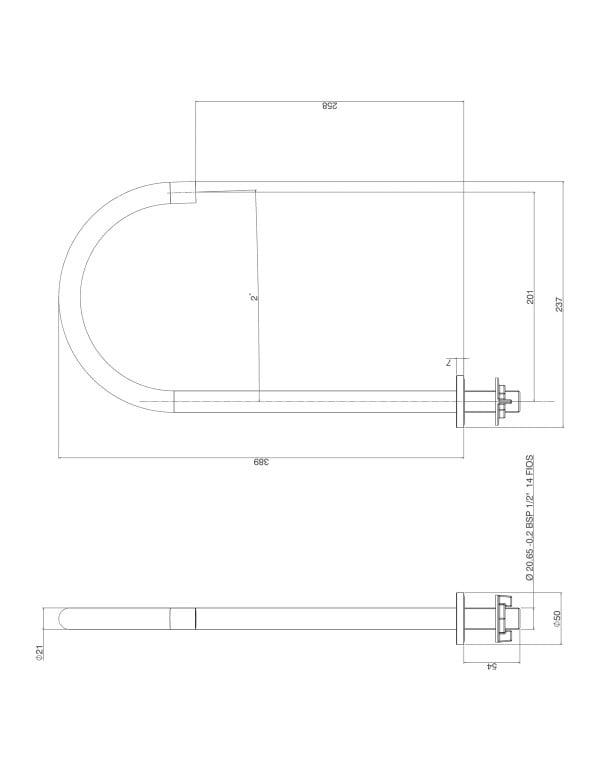 Bica de Mesa Alta Tamanho G para Cuba de Apoio Redonda Linha Deca You Acabamento Corten Matte 1792.CT104.MT