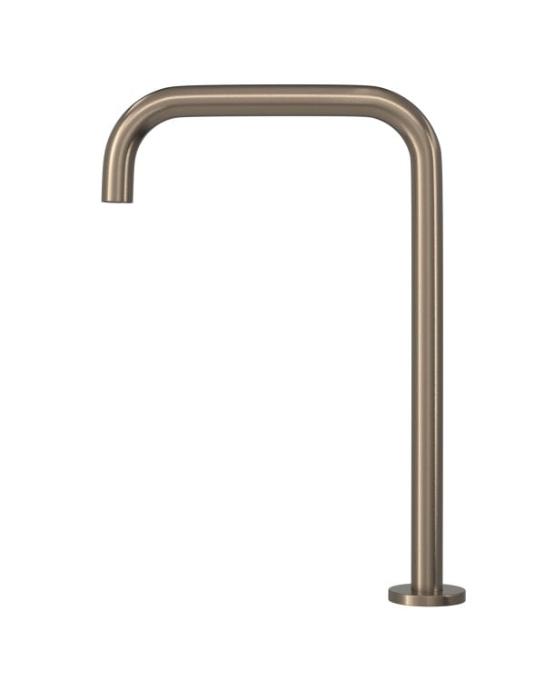 Bica de Mesa Alta Tamanho G para Cuba de Apoio Quadrada Linhas Retas Linha Deca You Acabamento Corten Matte 1792.CT105.MT