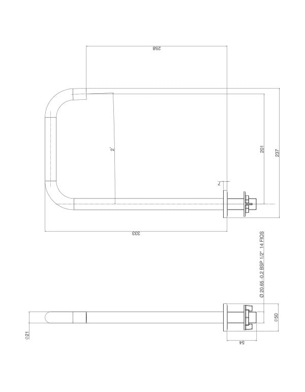 Bica de Mesa Alta Tamanho G para Cuba de Apoio Quadrada Linhas Retas Linha Deca You Acabamento Corten Matte 1792.CT105.MT