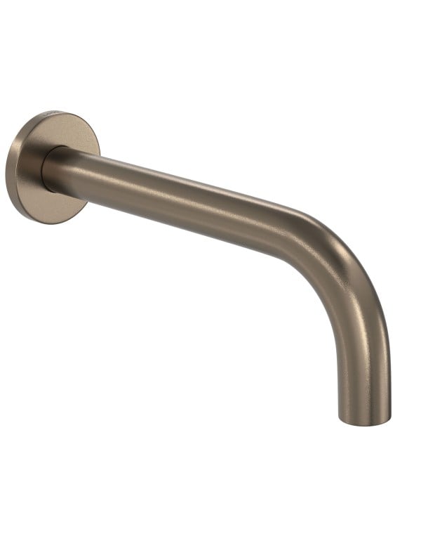 Bica de Instalação na Parede Versão Curta Formato Redondo de Linhas Suaves Acabamento Corten Matte Fosco Linha Deca You 1796.CT104.MT