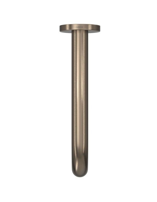 Bica de Instalação na Parede Versão Curta Formato Redondo de Linhas Suaves Acabamento Corten Matte Fosco Linha Deca You 1796.CT104.MT