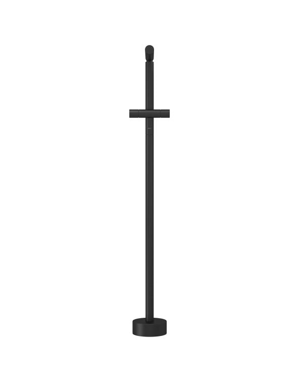Misturador de Instalação no Piso para Banheira Freestanding Design Assinado por Arthur Casas Acabamento Black Matte Preto Fosco com Ducha Manual Deca 1871.BL101.MT