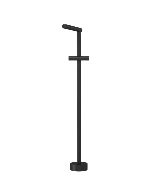 Misturador de Instalação no Piso para Banheira Freestanding Design Assinado por Arthur Casas Acabamento Black Matte Preto Fosco com Ducha Manual Deca 1871.BL101.MT