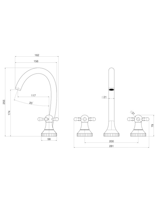 Misturador Lavatório Bica Alta Deca Pérola Black Matte