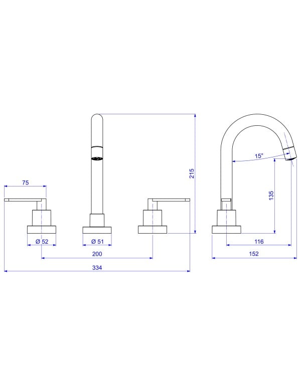 Misturador de Mesa para Lavatório com Bica Alta Linha Flex Plus Acabamento Cromado Prata Brilhante Deca 1877.C21