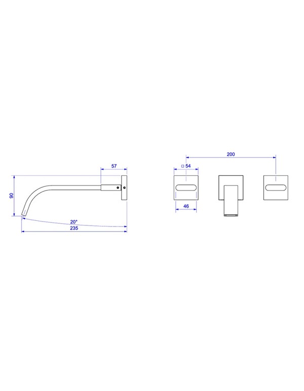 Misturador Deca Polo Parede Lavatório Black Matte 1878.BL33.MT