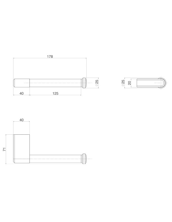 Papeleira Deca You Corten Matte 2020.CT104.MT