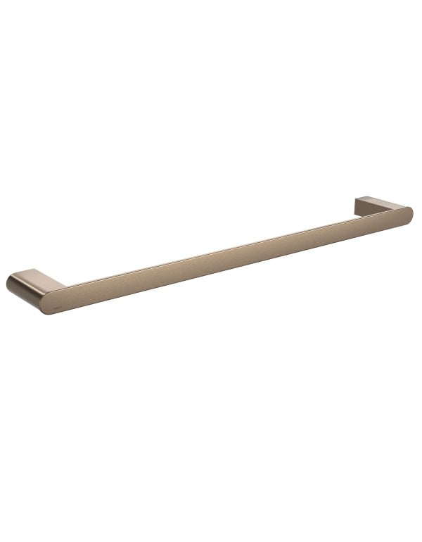 Porta Toalha de Banho Toalheiro Simples 60cm Linha Versa Acabamento Corten Matte Marrom Ferrugem Deca 2040.CT31.060.MT