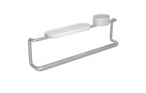 Barra de Apoio com Prateleira e Porta Objetos 70cm Deca Care Cromada 2046.C.070