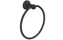 Porta Toalha Argolado Deca Pérola Black Matte 2050.BL108.MT