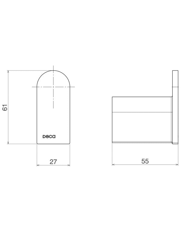 Cabide Versa Cromado Deca 2060.C31