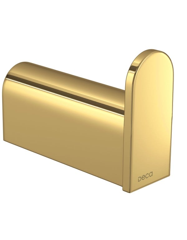 Cabide Gancho de Parede com Fixacao Embutida Oculta Acabamento Gold Dourado Polido de Alto Brilho Linha Versa Deca 2060.GL31