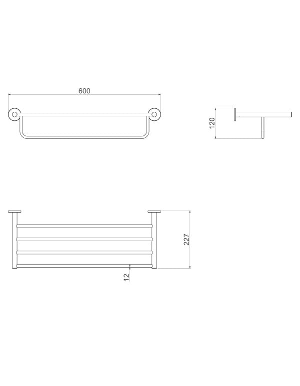 Porta Toalha tipo Prateleira de Parede Toalheiro de Hotel para Banheiro Linha Soho Acabamento Cromado Prata Brilhante Deca 2078.C04