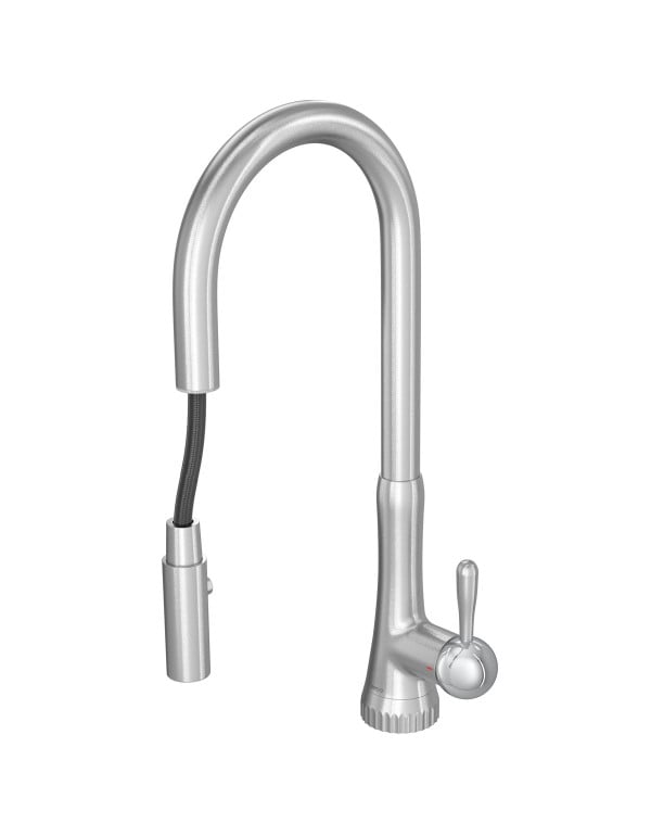 Torneira Misturador Monocomando de Cozinha para Mesa com Bica Móvel Linha Pérola Acabamento Cromado Prata Brilhante Deca 2089.C108.MT