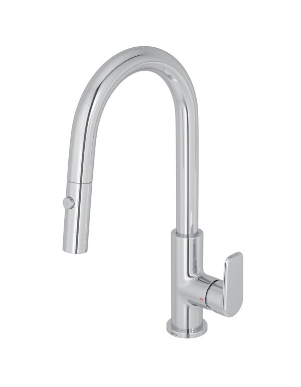 Torneira Misturador Monocomando de Cozinha de Mesa com Bica Móvel e Flexível Interno Deca Linha Level Flex Acabamento Cromado 2256.C26.F.INT