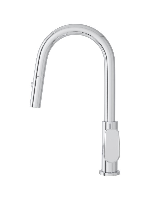 Torneira Misturador Monocomando de Cozinha de Mesa com Bica Móvel e Flexível Interno Deca Linha Level Flex Acabamento Cromado 2256.C26.F.INT