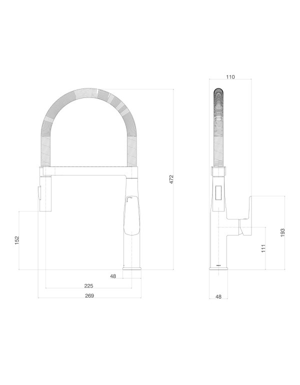 Torneira Misturador Monocomando de Cozinha Gourmet de Mesa com Bica Móvel Deca Linha Level Gourmet Acabamento Inox 2275.INX