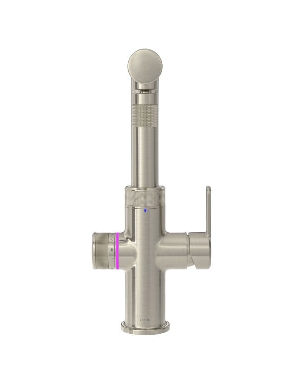 Misturador Monocomando de Cozinha de Mesa com Filtro Classe A Integrado Saída de Água Gelada e Água com Gás Tensão 220V Acabamento D.Coat Inox Linha Enjoy Pro Deca 2280.INX.CS.220