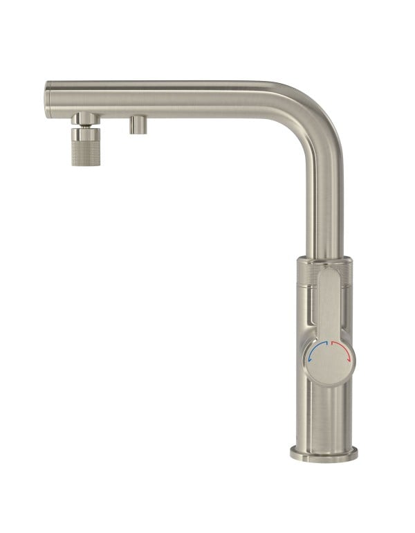 Misturador Monocomando de Cozinha de Mesa com Filtro Classe A Integrado Saída de Água Gelada e Água com Gás Tensão 220V Acabamento D.Coat Inox Linha Enjoy Pro Deca 2280.INX.CS.220