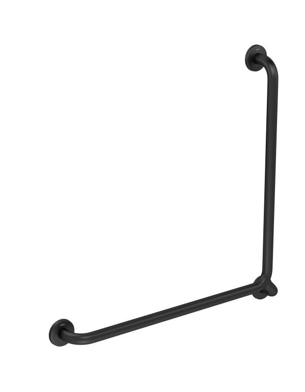 Barra de Apoio em L Deca Conforto 70x70cm Black Matte 2..