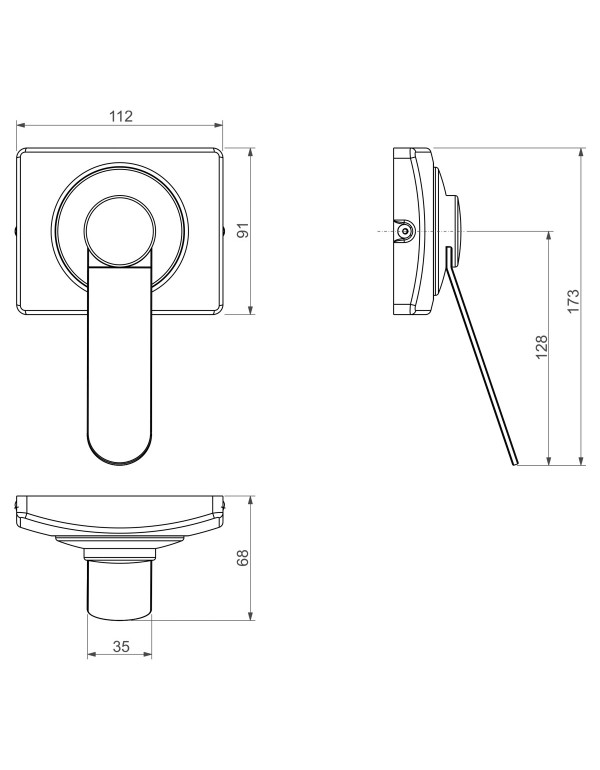 Acabamento Espelho para Válvula de Descarga na Parede Hydra Linha Eco Conforto Acabamento Cromado 4900.C.CONF
