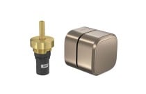 Acabamento para Registro de Pressão ate 1" Deca You Corten Matte Pequeno Quadrado 1/2" volta 4916.CT105.PQ.MT