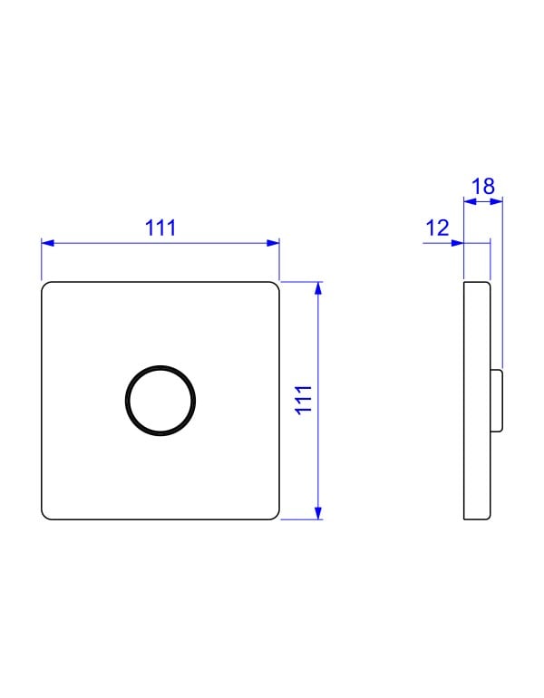 Kit Conversor para Transformar Valvula de Descarga Hydra Max em Hydra Plus Acabamento Inox Escovado Deca 4916.INX.PLS