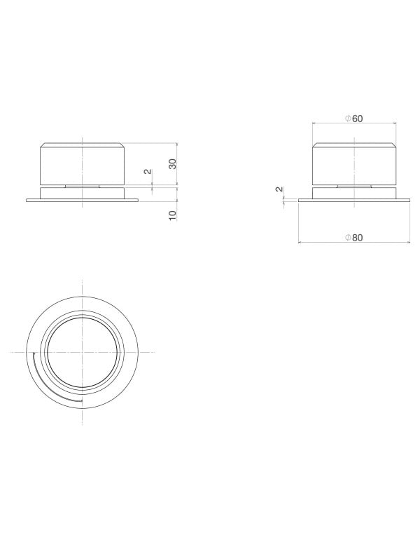 Acionamento Monocomando Mesa Redonda Deca You Dynamic White 4990.BR104.MT