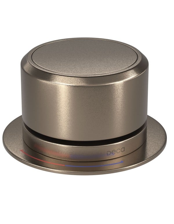 Acionamento Comando Monocomando de Mesa Independente para Bica Redondo Linha Deca You Acabamento Corten Matte Marrom Ferrugem 4990.CT104.MT