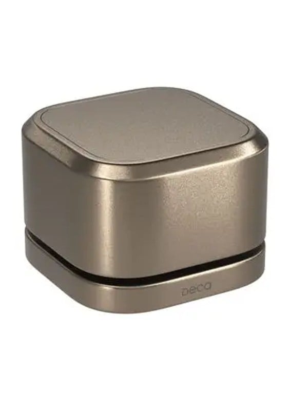 Acionador de Mesa Independente para Torneira de Agua Fria Formato Quadrado Bloco Macico Minimalista Acabamento Corten Matte Terroso Fosco Linha Deca You 4991.CT105.MT