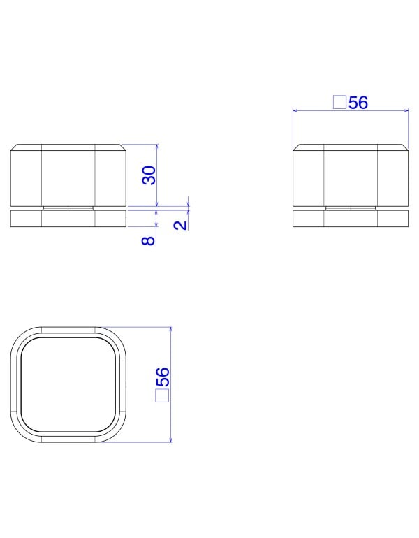Acionador de Mesa Independente para Torneira de Agua Fria Formato Quadrado Bloco Macico Minimalista Acabamento Corten Matte Terroso Fosco Linha Deca You 4991.CT105.MT